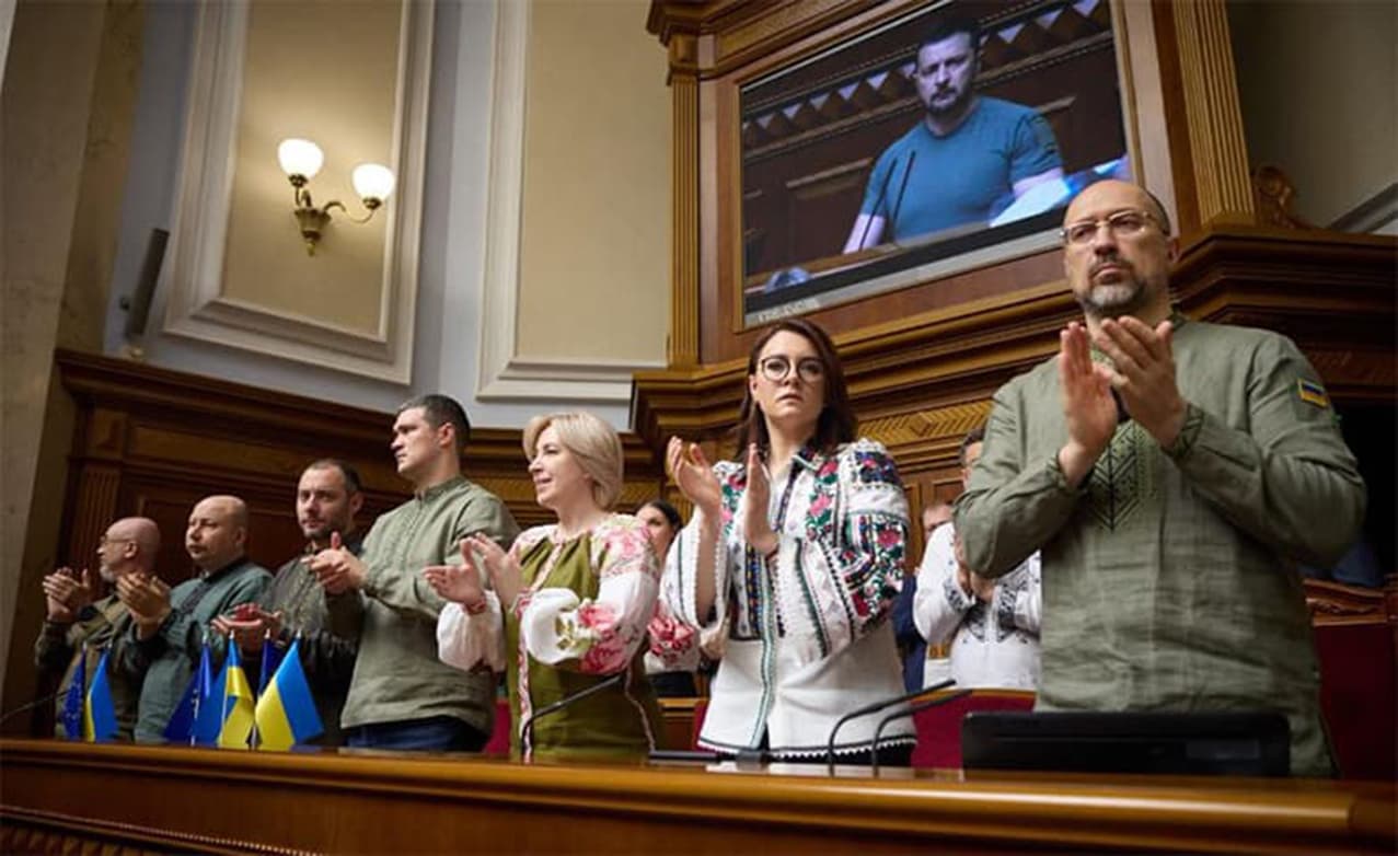 Фрагмент виступу Президента Володимира Зеленського у Верховній Раді 28 червня 2023 р 